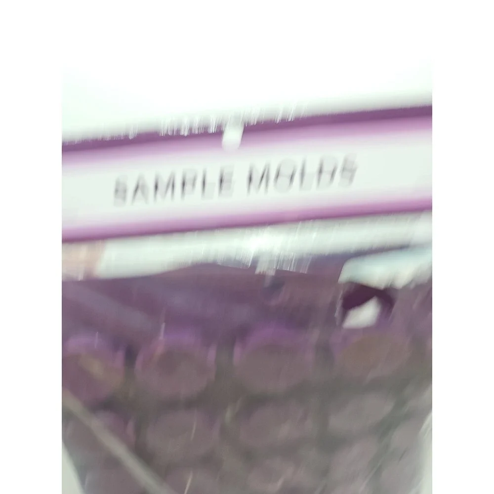 Scentsy Set of Two Purple Wax Bar Logo Shaped Silicone Molds New